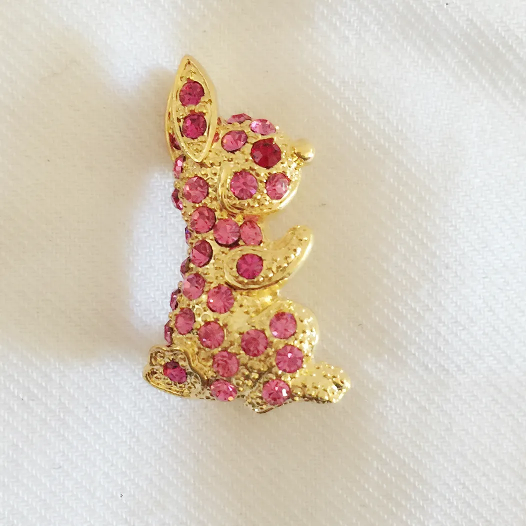 Authentic The Celestial Hare Of Gentle Affection Gold- Plated Crystal Talisman