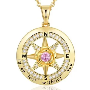 Authentic Celestial Navigator 18K Gold Plated Compass Talisman