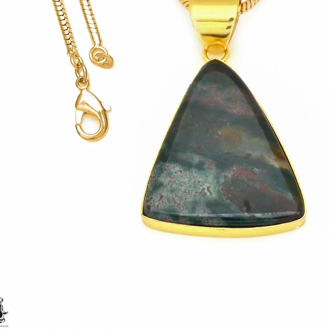 Authentic Talisman Of The Warrior Spirit Bloodstone And 24K Gold Pendant