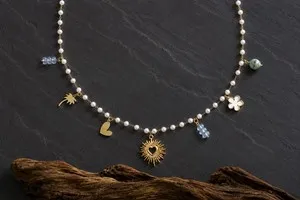 Authentic Heart of Devotion: 18k Gold Plated Heart Charm Necklace