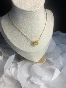 Authentic 18K GOLD PLATED GOLD HEART NECKLACE
