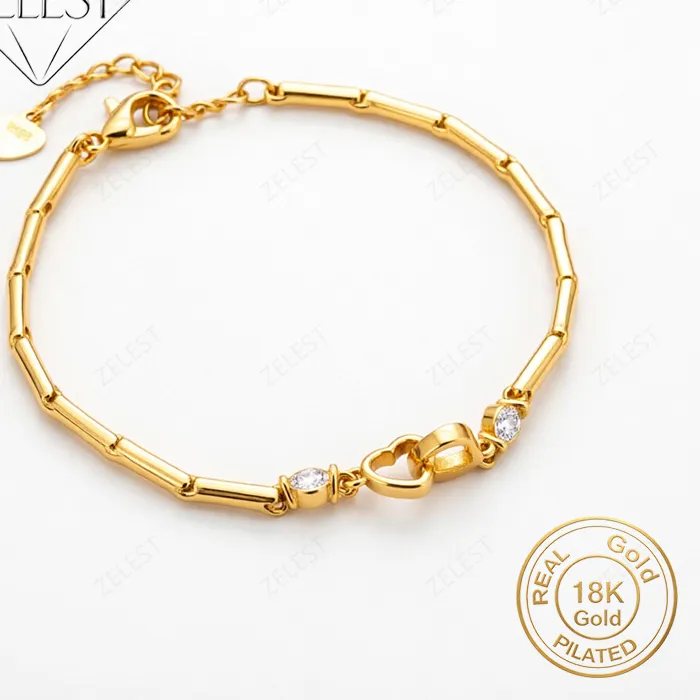 Authentic Heart's Desire: The Golden Zircon Charm Bracelet