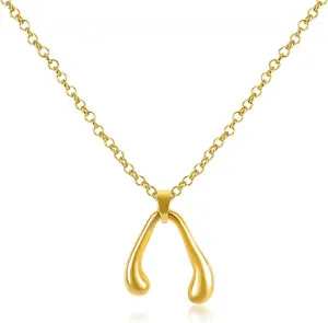 Authentic The Golden Axis Of Fortune Wishbone Talisman