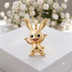 Authentic Enchanted Golden Hare Fertility Talisman
