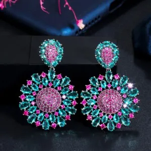 Authentic Gilded Blossom Earrings of the Midnight Grove
