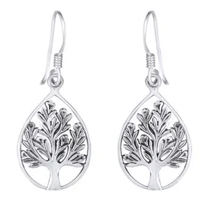 Authentic Ethereal Roots Teardrop Talisman Earrings In Radiant Gold- Plated Silver