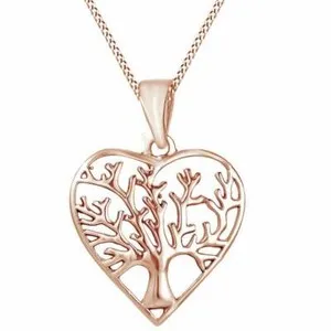 Authentic Amulet Of The Eternal Root The Rose Gold Tree Of Life Heart