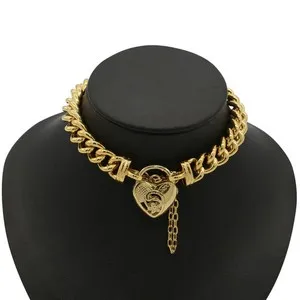 Authentic The 18Ct Heart- Lock Talisman 8Mm Golden Chain Of Divine Protection