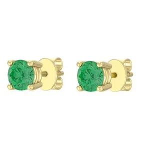 Authentic Emerald Whisper 14K Gold- Plated Green Serenity Studs