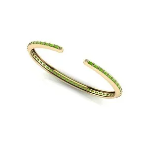 Authentic 925 Silver Natural Peridot Green Gemstone Bracelet August Birthstone