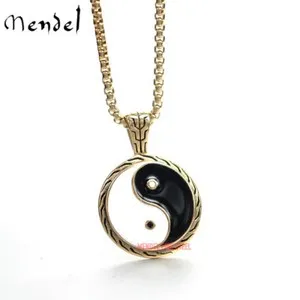Authentic Dual Harmony Gold Plated Yin Yang Amulet Of Fortune