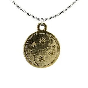 Authentic Talisman Of The Balanced Paws Golden Pendant