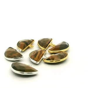 Authentic Golden Crescent Tiger Eye Protection Talisman