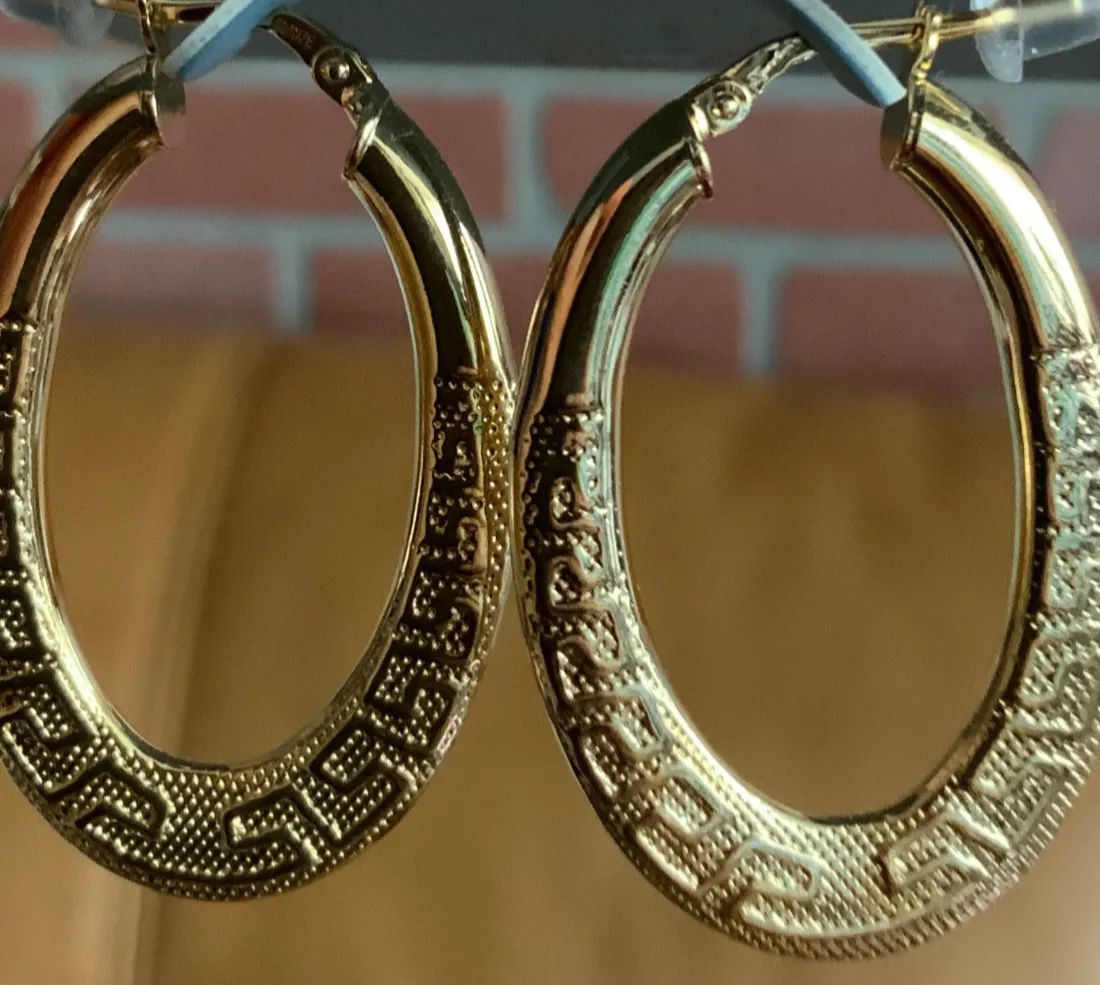 Authentic Eternal Meander Golden Bronze Hoop Of Endless Harmony