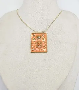Authentic Celestial Guardian The Sun And Evil Eye Gold Talisman
