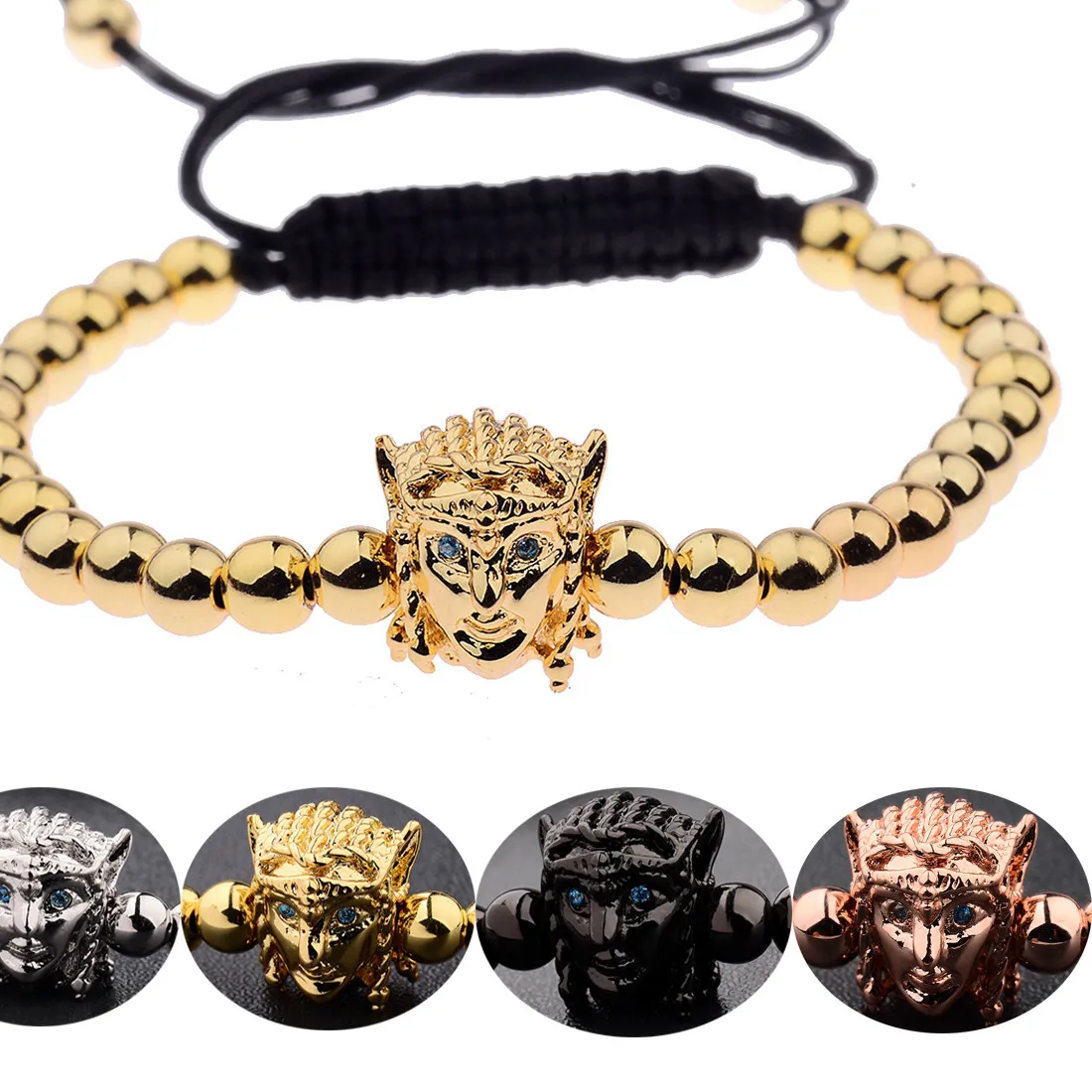 Authentic Celestial Alignment Macrame Bracelet - 18k Gold Plated Zircon Energy Talisman