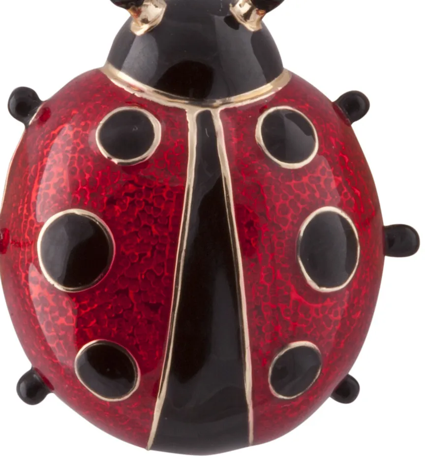 Authentic The Scarlet Harbinger Of Fortune Gold- Plated Talisman Brooch