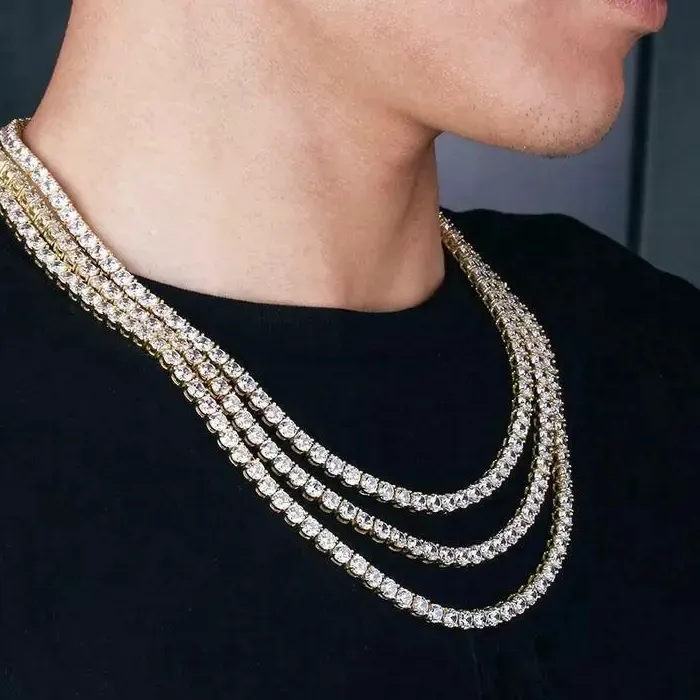 Authentic Radiant Solar Luminescence 18ct Gold Plated Rhinestone Tennis Chain
