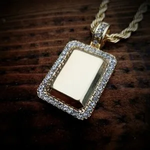 Authentic Celestial Groove Gold Plated Block Tag & Rope Chain Enchantment