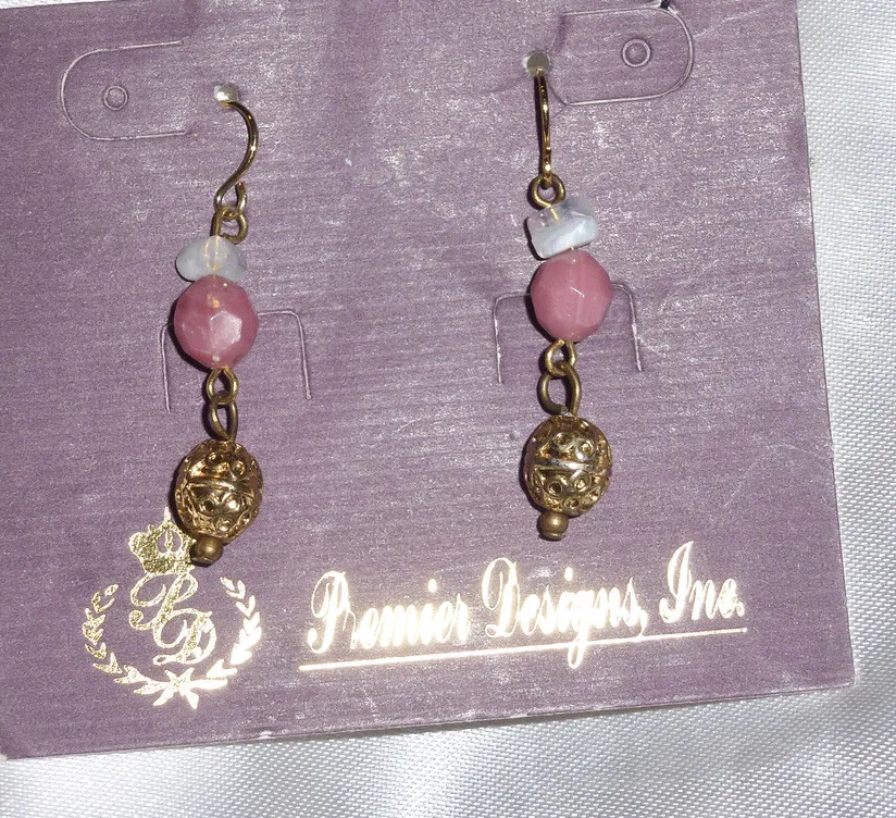 Authentic The Tara Golden Quartz Dangle Earrings