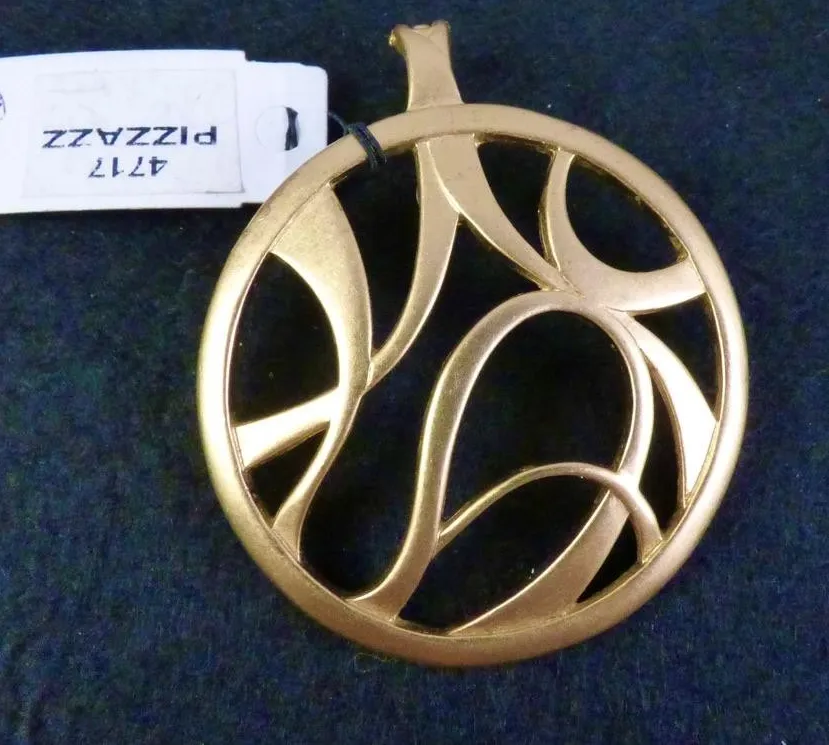 The Golden Eclipse Abstract Circle Talisman