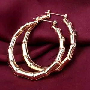 Authentic The Verdant Grove Whispers 18K Gold- Plated Bamboo Hoop Talismans