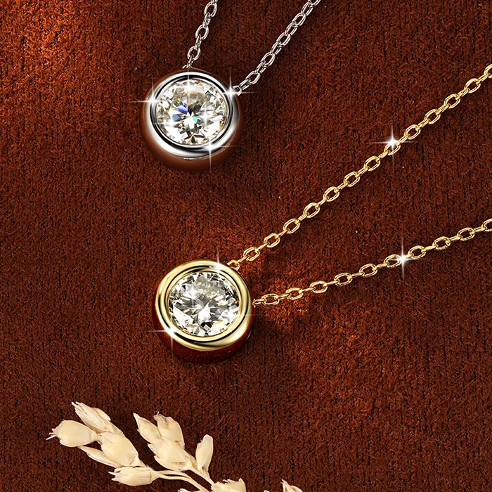 Authentic The Celestial Bubble: Radiant Moissanite Amulet of Eternal Light