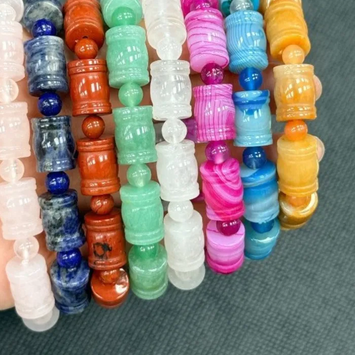 Authentic Harmonic Strands Of The Earth The Agate Tube Energy Bracelets