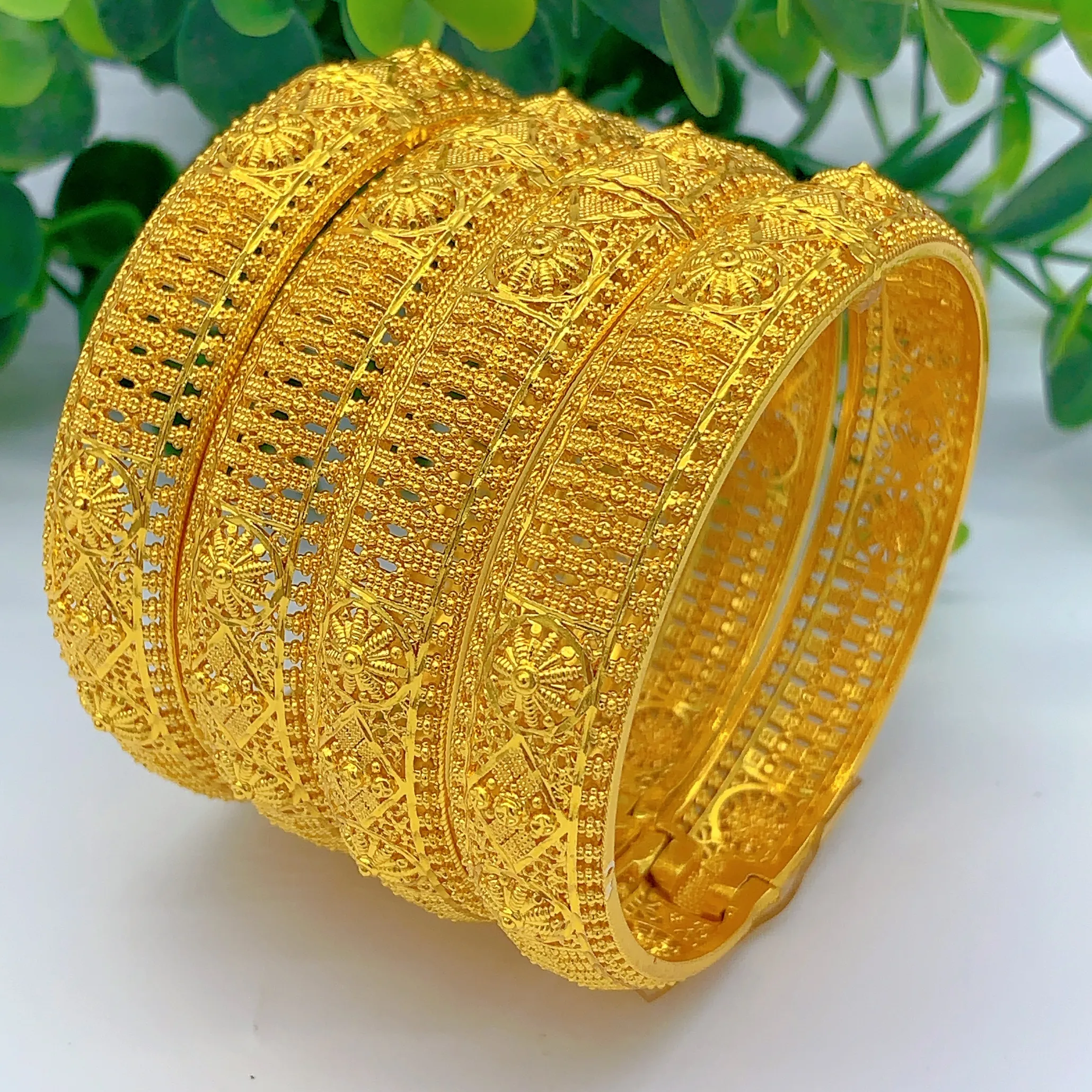 Authentic The Golden Radiance Hollow Bangle Of Eternal Ceremonial Grace