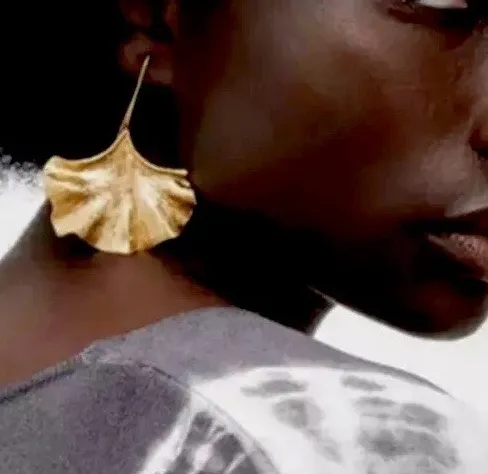 Authentic Gilded Ginkgo Leaf Dangle Talismans