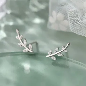 Authentic Luminous Twin Stars 925 Silver Gold- Plated Cz Stud Talismans