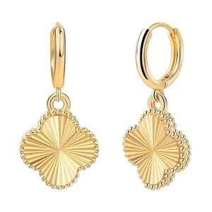 Authentic Lucky Four Leaf Clover Earrings: Attract Abundance and Prosperity