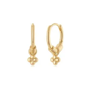 Authentic The Gilded Clover Huggie: Whispers of Fortune and Grace