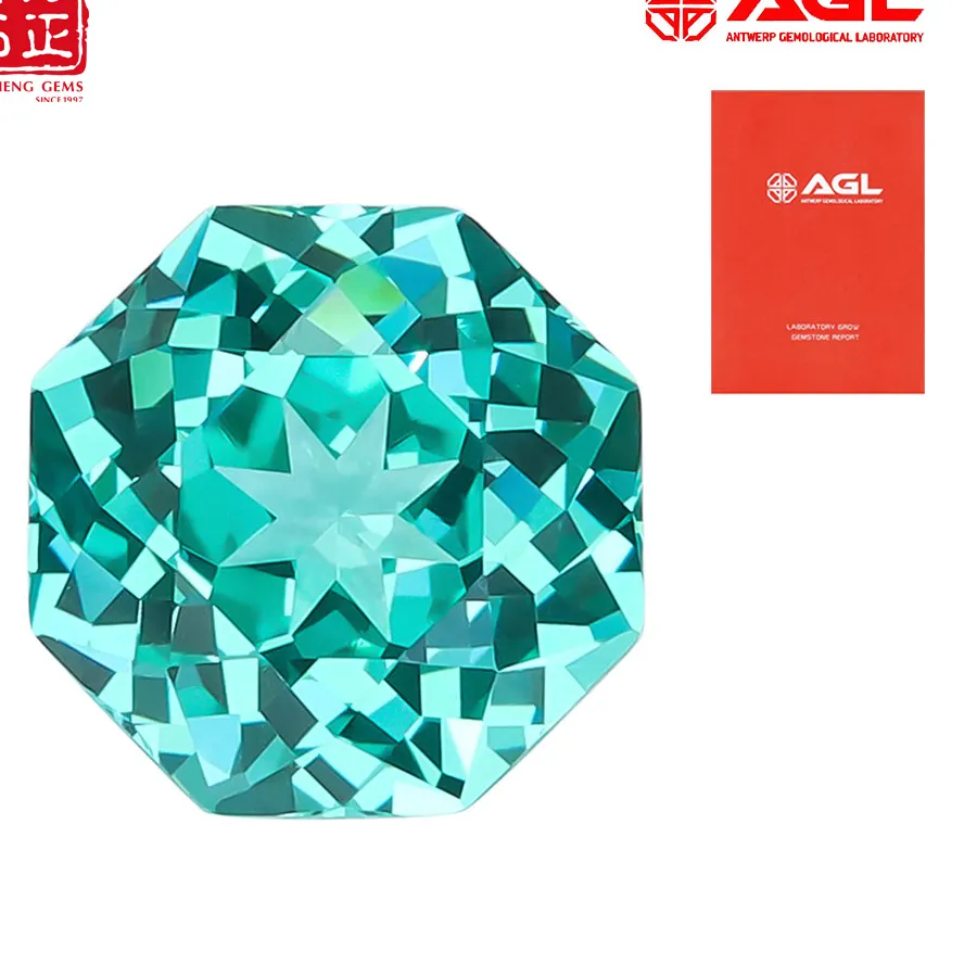 Authentic Luminous Paraiba Octagon Talisman Of The Millennial Wave