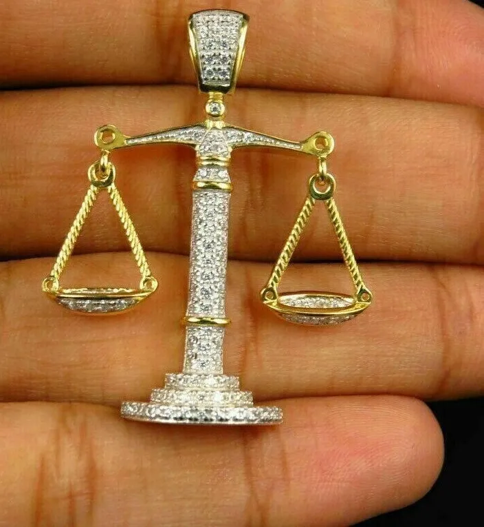 Authentic The Celestial Equilibrium Pendant In Radiant 14K Gold Over Silver