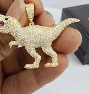 Authentic Unleash the Primordial Power - Dinosaur Pendant of Endless Strength