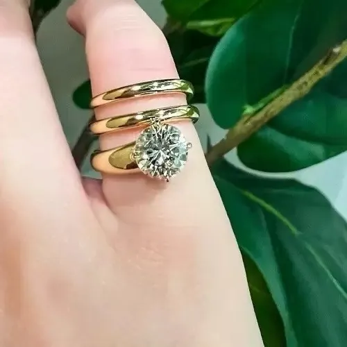 Authentic The Radiant Solar Halo: A 3-Carat Brilliance Manifestation Ring
