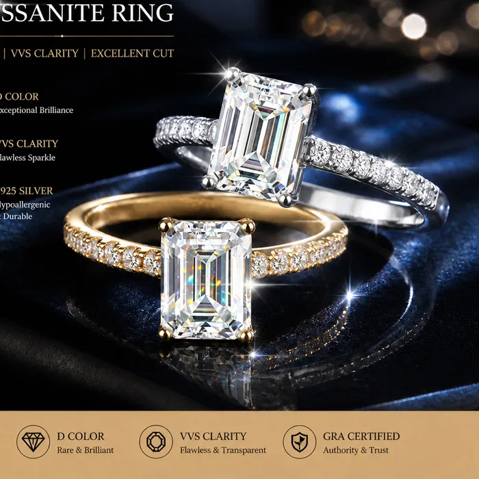 Authentic Celestial Halo D Vvs1 Moissanite Ring Of Radiant Light