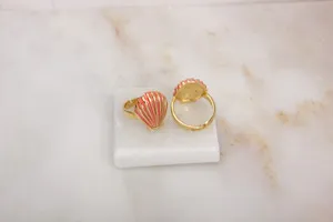 Authentic The Golden Tide Shell Talisman Ring