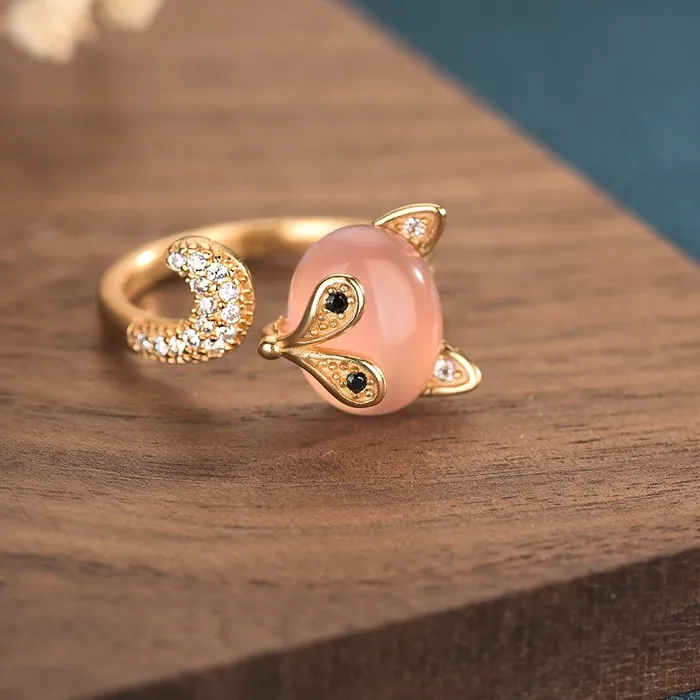 Authentic Mystic Jade Fox Ring A Talisman Of Protection And Fortune