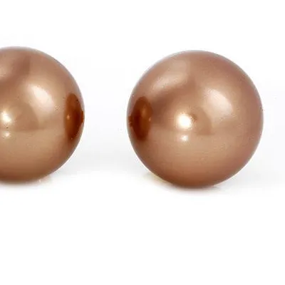 Authentic Lovely Earrings With Genuine Shells in 14K/925 Gold Plated Silver