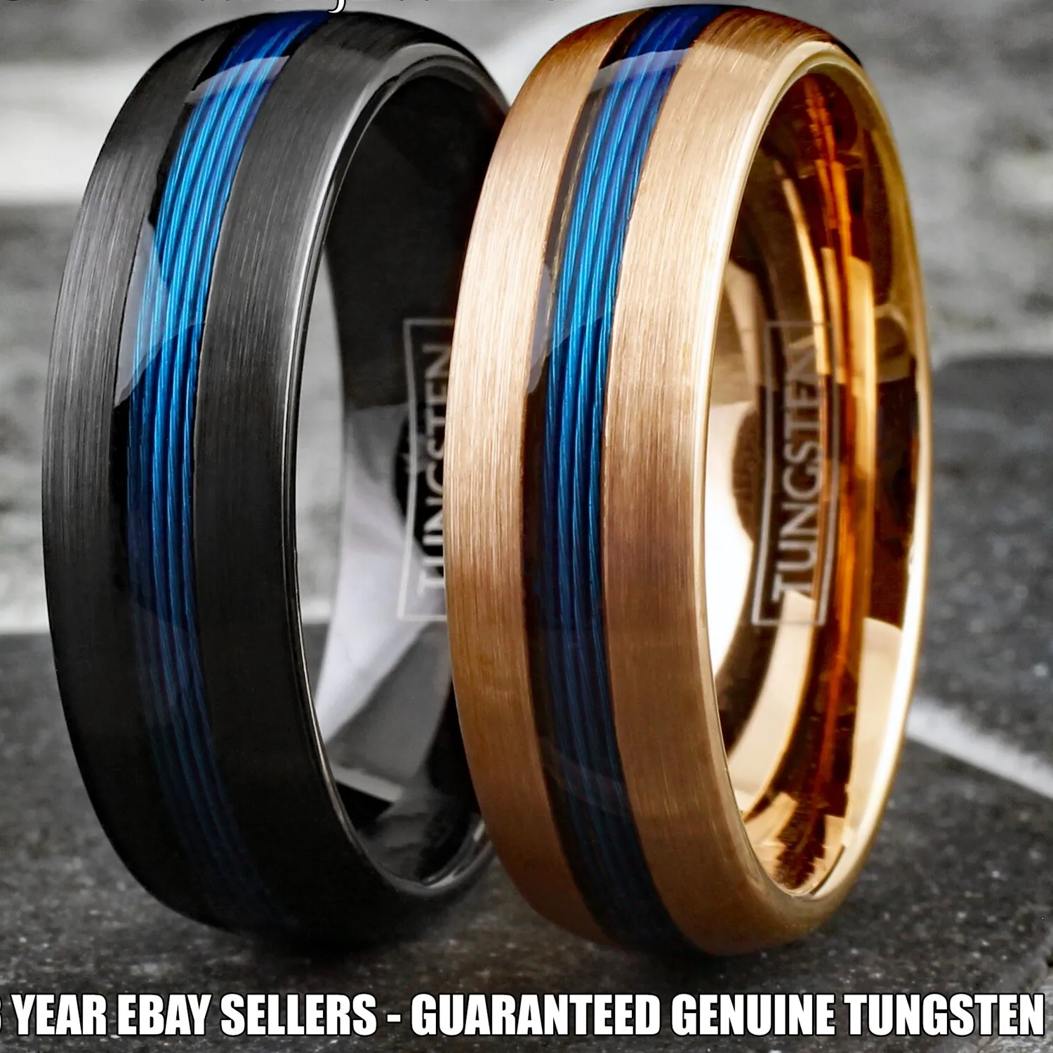 Authentic Anchor of Serenity - Blue Fishing Line 7mm Brushed Band