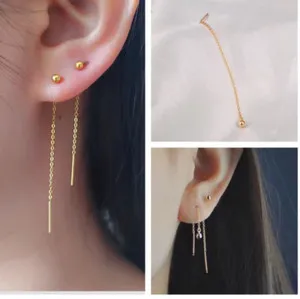 Authentic Radiant Cascade Golden Threader Talisman Earrings