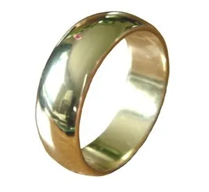 Authentic 18K Gold Plated Mens 6mm Wedding Band Ring Size 9 10 11 12 13 14 New