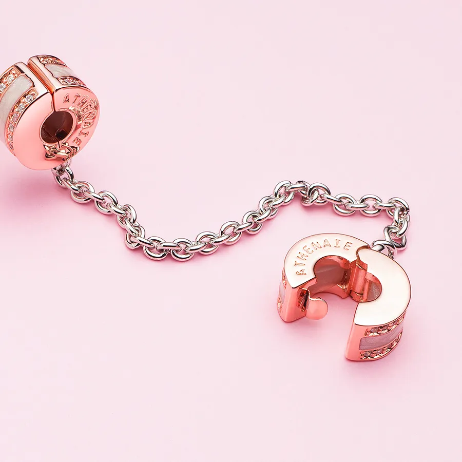 Authentic The Guardian’s Knot: Rose Gold Enamel Safety Tether