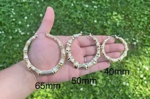 Authentic The Golden Bamboo Circle Hoops Of Ancient Resilience