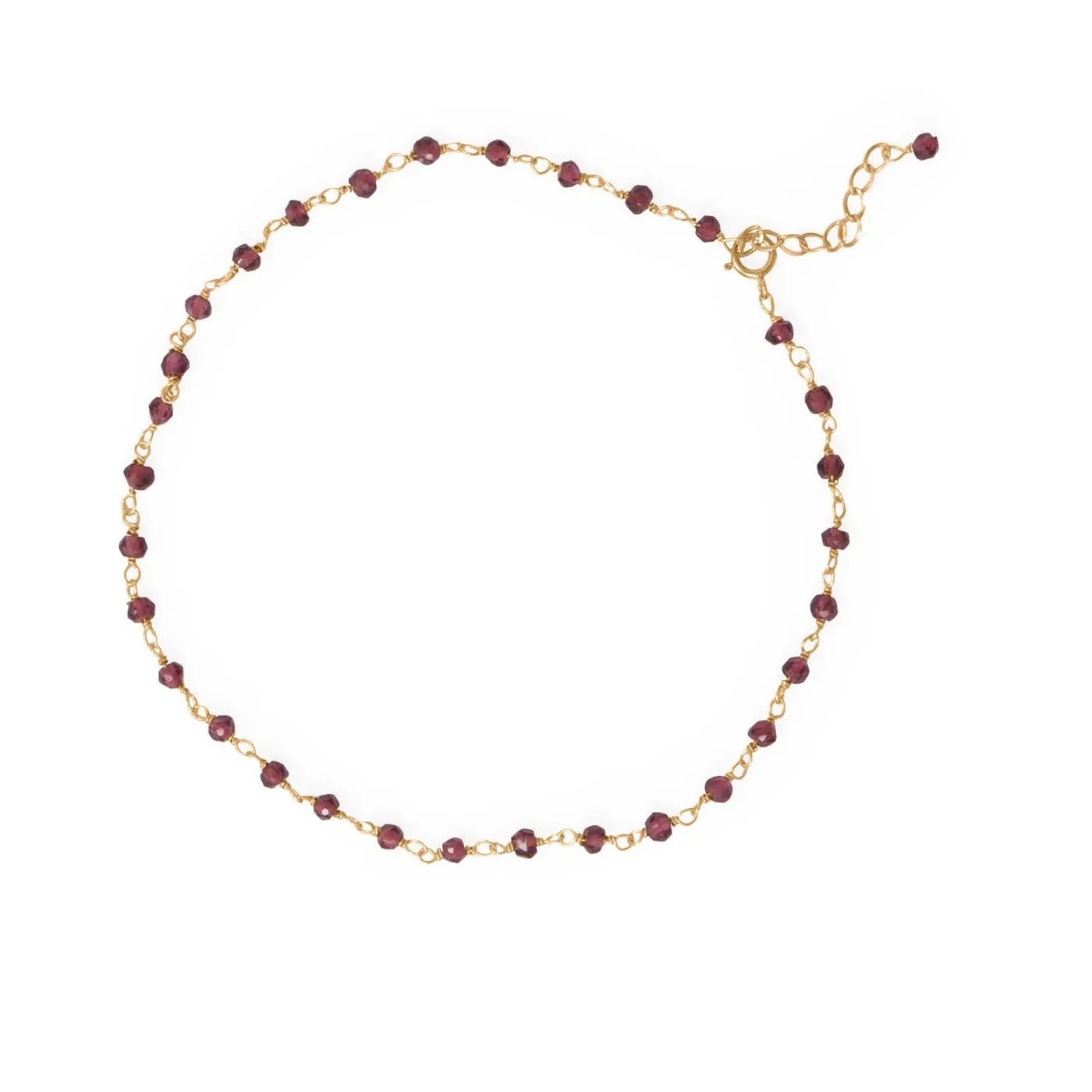 Authentic The Garnet Anklet Of Ancient Wisdom And Protection