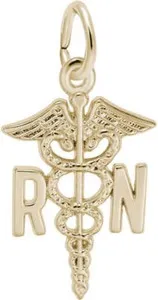 Authentic The Healer's Sovereign Caduceus Talisman In Gilded Sterling Silver
