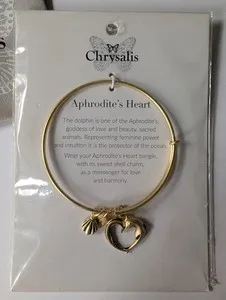 Authentic The Chrysalis Of Aphrodite A 14K Gold- Plated Bangle For Divine Transformation