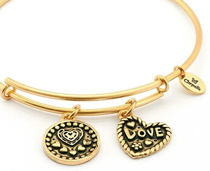 Authentic The Chrysalis Embrace Expandable Gold- Plated Talisman